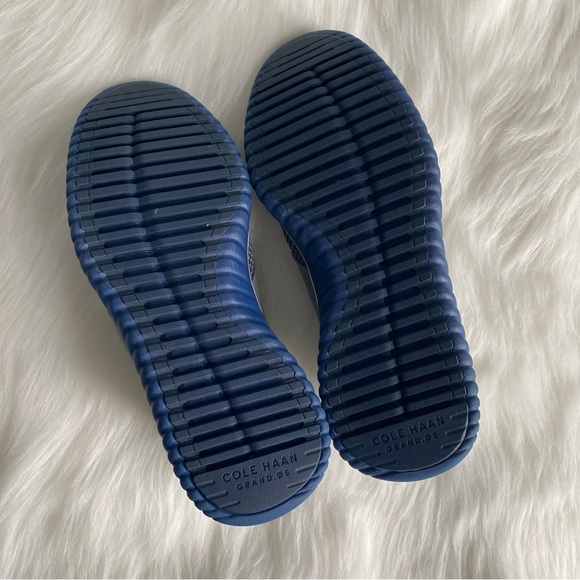 Cole Haan GrandMøtion (GrandMotion) Knit Gray & Blue Men’s Leather Sneakers - Picture 9 of 15